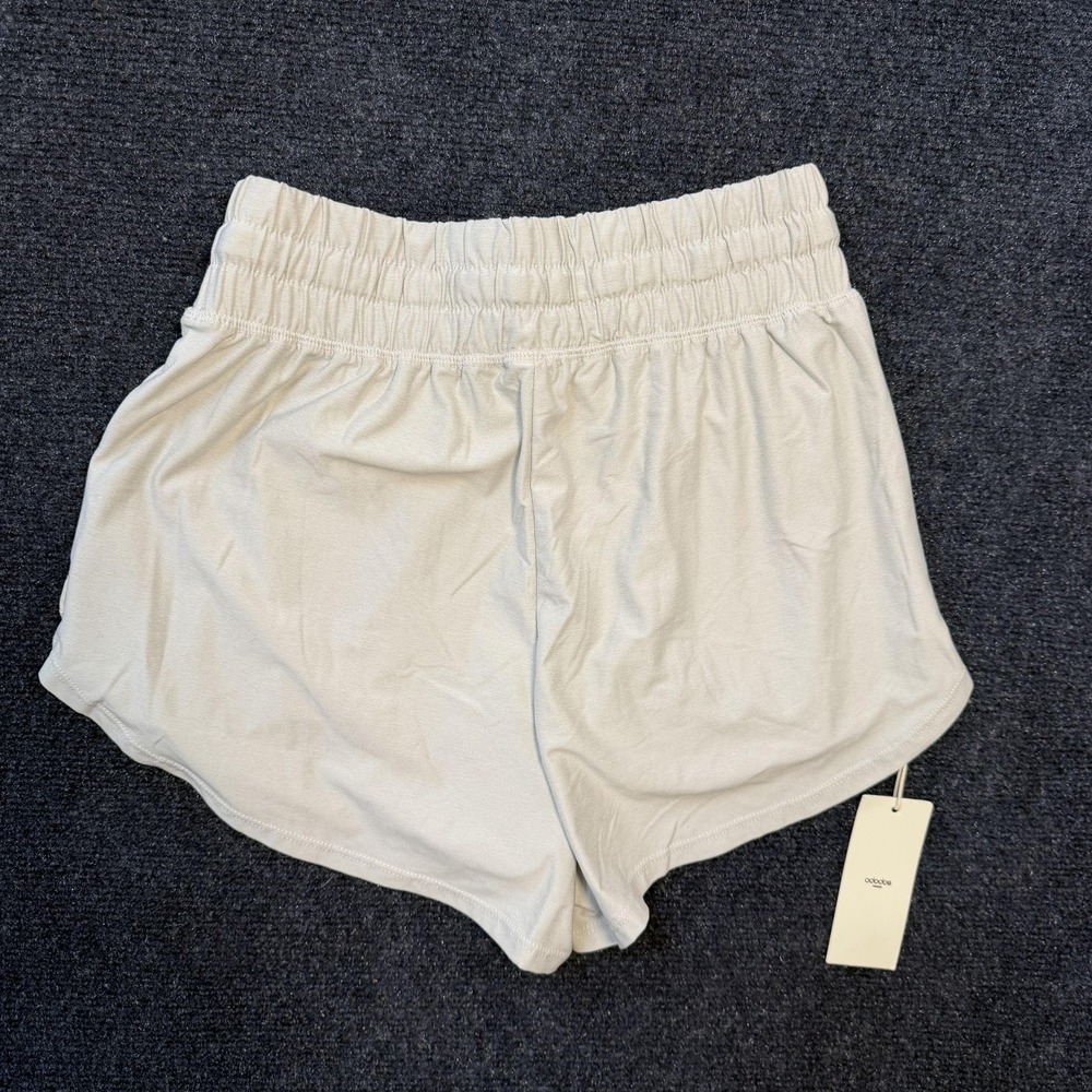 ODODOS Shorts Womens Small Beige Relaxed Fit Stratum Series Athletic Running - Picture 5 of 11